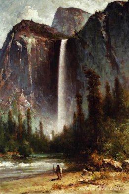 Ahwahneechee - Indio Piute en Bridal Veil Falls, Yosemite