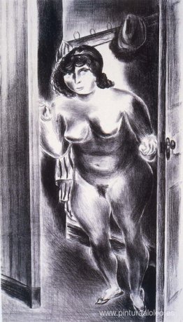 Desnudo en la puerta