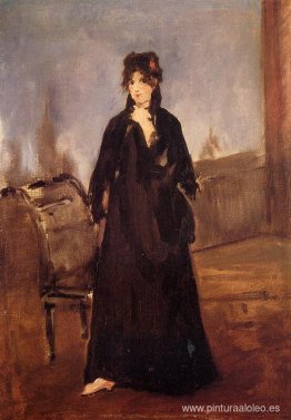 Mujer joven con zapato rosa (Retrato de Berthe Morisot)