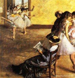 Clase de ballet, salón de baile.