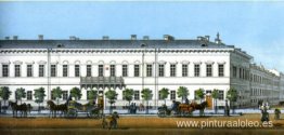 Hotel Demidov. Fragmento del "Panorama de Nevsky Prospect"