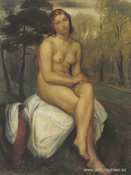 Desnudo en el bosque,