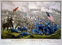 La batalla de Petersburgo Va. 2 de abril de 1865