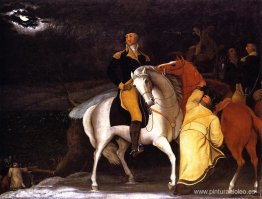 George Washington con su ejército cruzando el Delaware