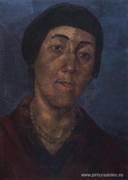 Retrato de M.F.Petrova-Vodkina, la esposa del artista