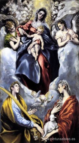 La Virgen y el Niño con Santa Martina y Santa Inés