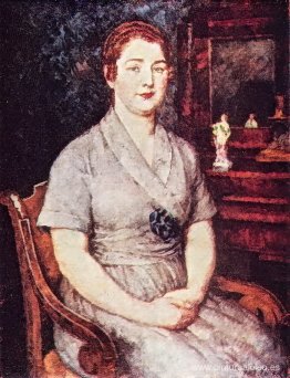 Retrato de la esposa del artista Maria Ivanovna Mashkova