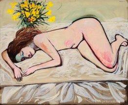 Sin título (Desnudo con flores)