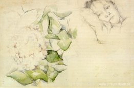 Madame Cézanne con Hortensias