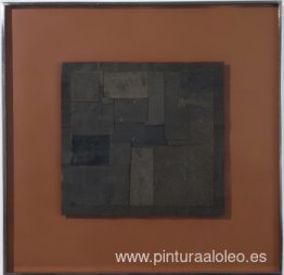 Sin título (negro sobre naranja)