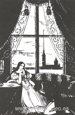 Una ilustración de "Eugene Onegin" de A. Pushkin