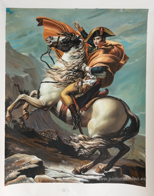 Napoleón cruzando los Alpes por el paso de San Bernardo, 20 de m