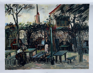 Terraza de un café en Montmartre 